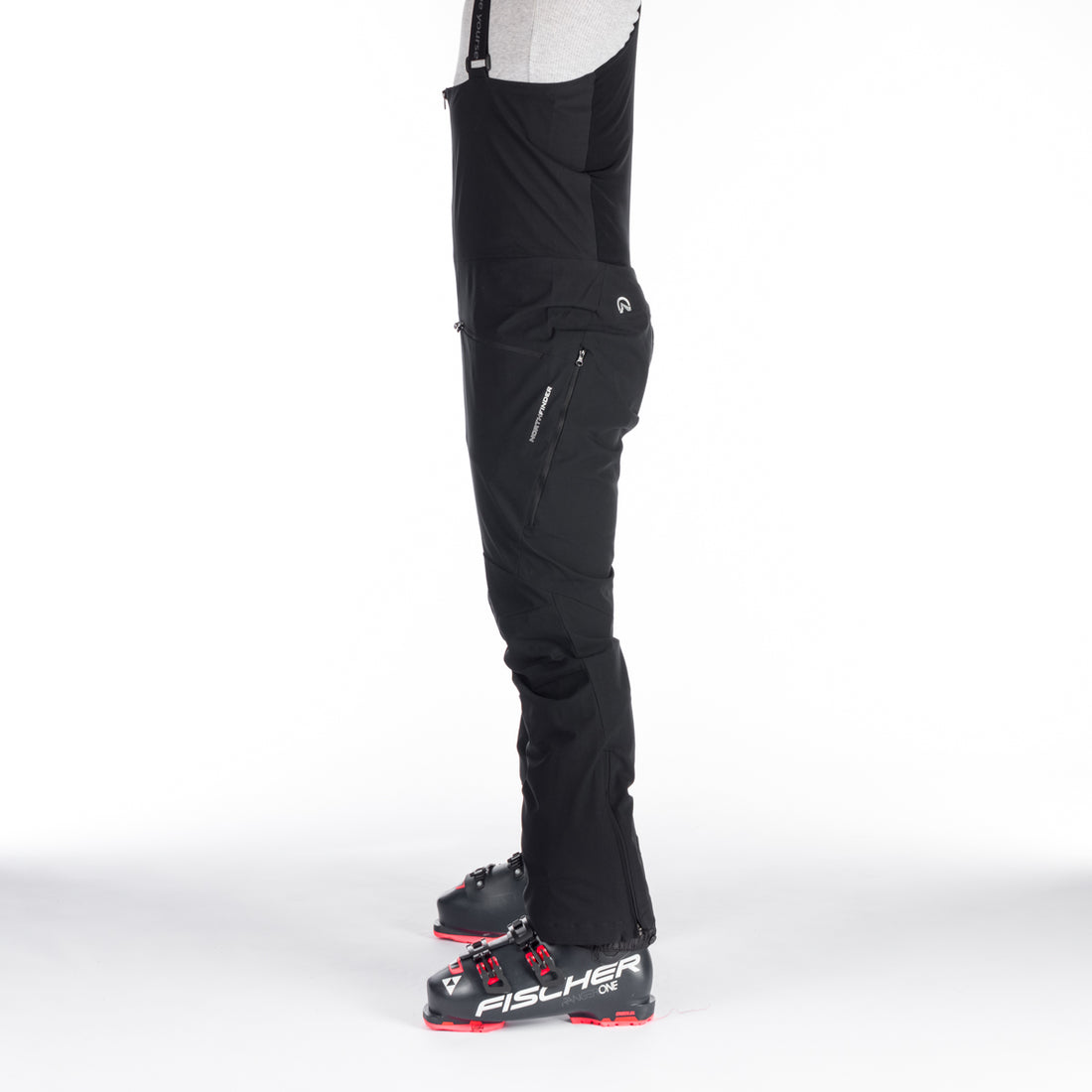 NO-3895SNW men's ski comfort high cut trousers with bib DALE