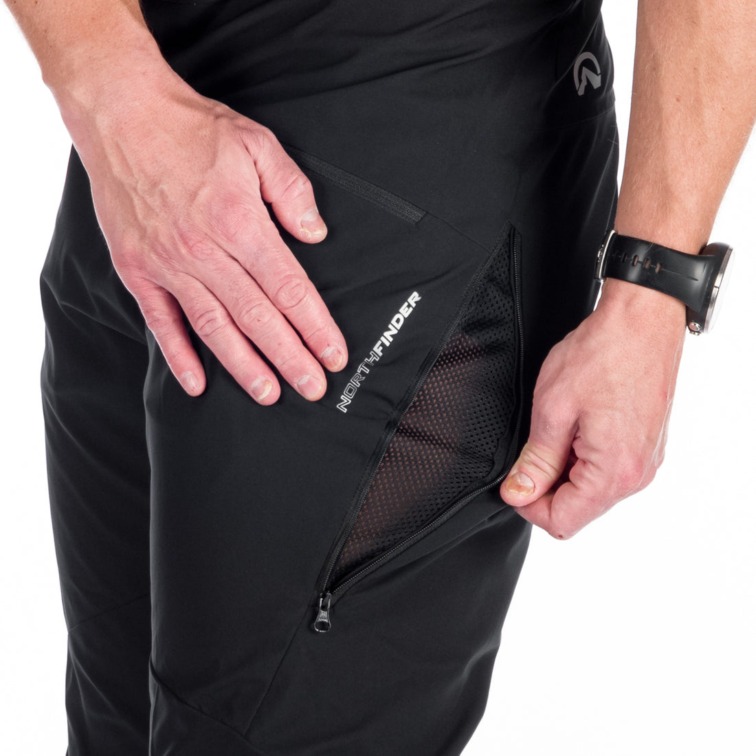 NO-3895SNW men's ski comfort high cut trousers with bib DALE