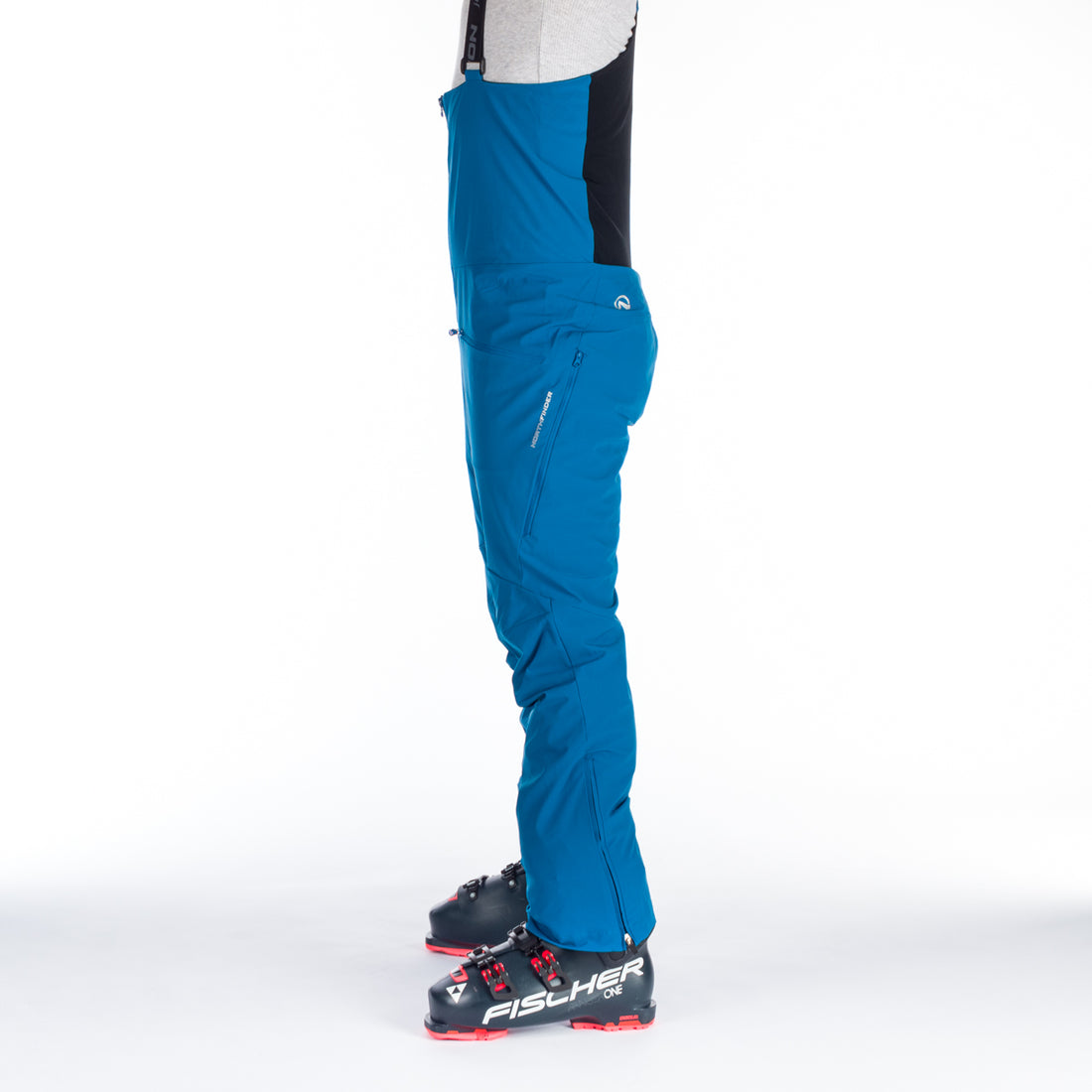 NO-3895SNW men's ski comfort high cut trousers with bib DALE