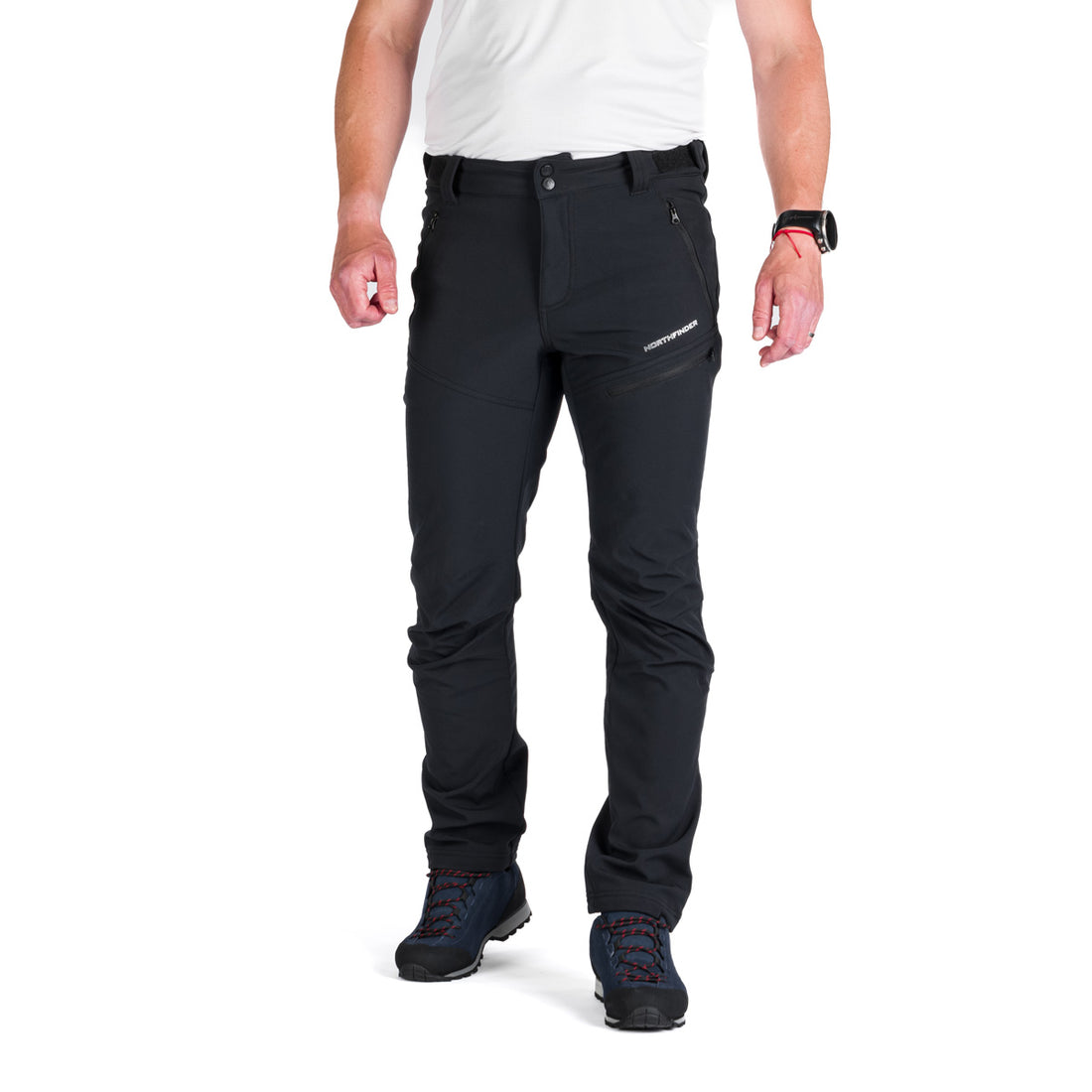 NO-3910OR Men's softshell pants elastic insulated BREITHORN