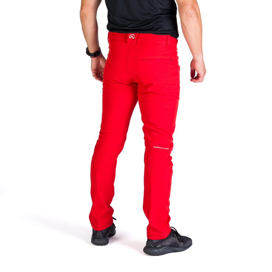NO-3910OR Men's softshell pants elastic insulated BREITHORN