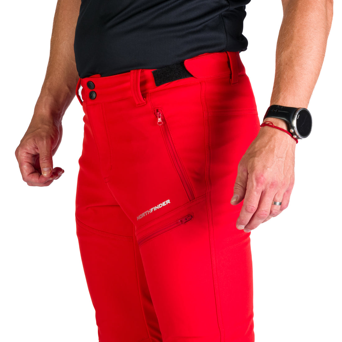 NO-3910OR Men's softshell pants elastic insulated BREITHORN