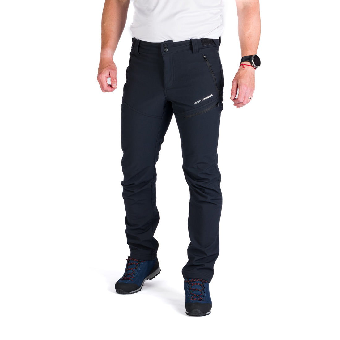 NO-3910OR Men's softshell pants elastic insulated BREITHORN
