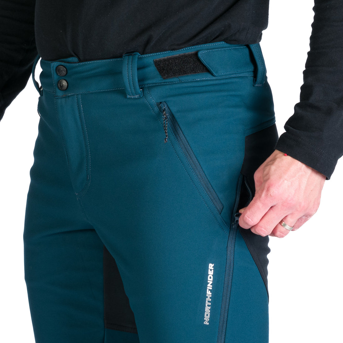 NO-3955OR men's outdoor softshell pants protect face 3L MARCELLO