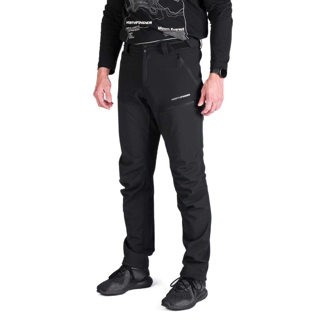 NO-3963OR men's trekking hybrid softshell pants NICOLA