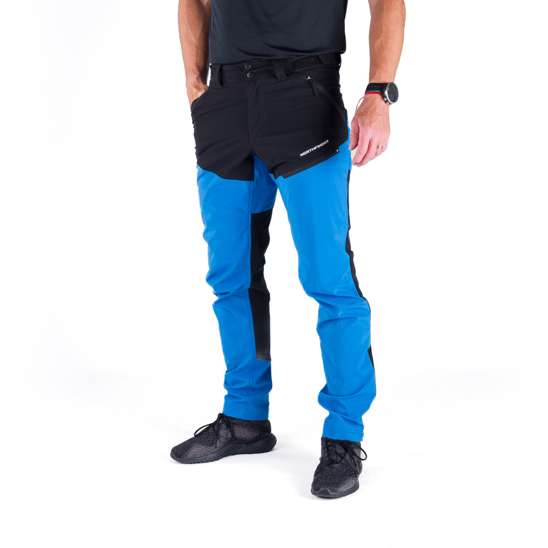 NO-3987OR men's trekking hybrid softshell pants FIERO