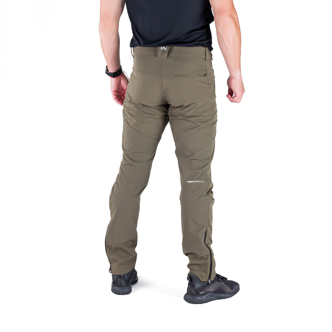 NO-3987OR men's trekking hybrid softshell pants FIERO