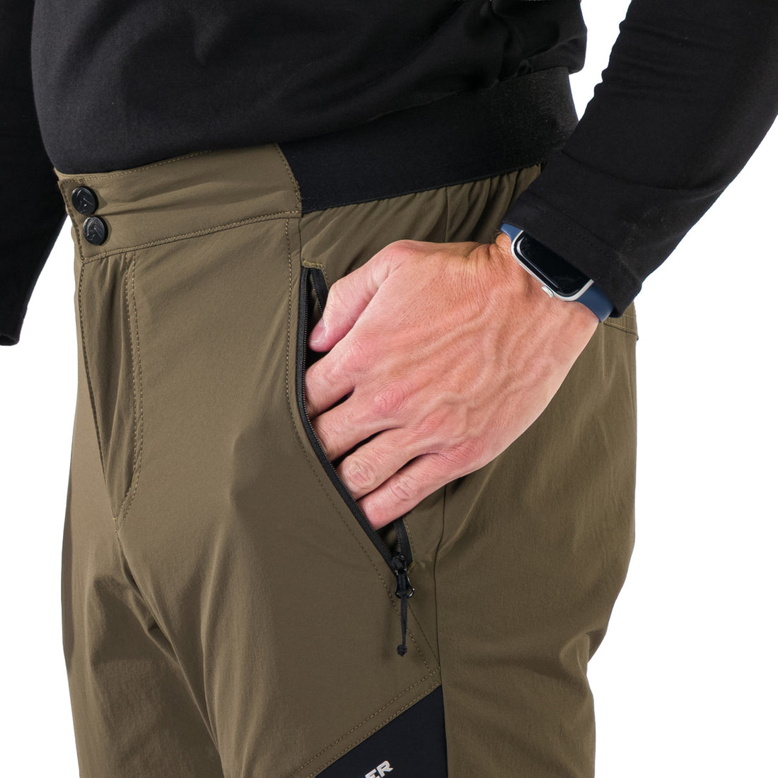 NO-3988OR men's lightweight regular fit stretch pants FIORENZO