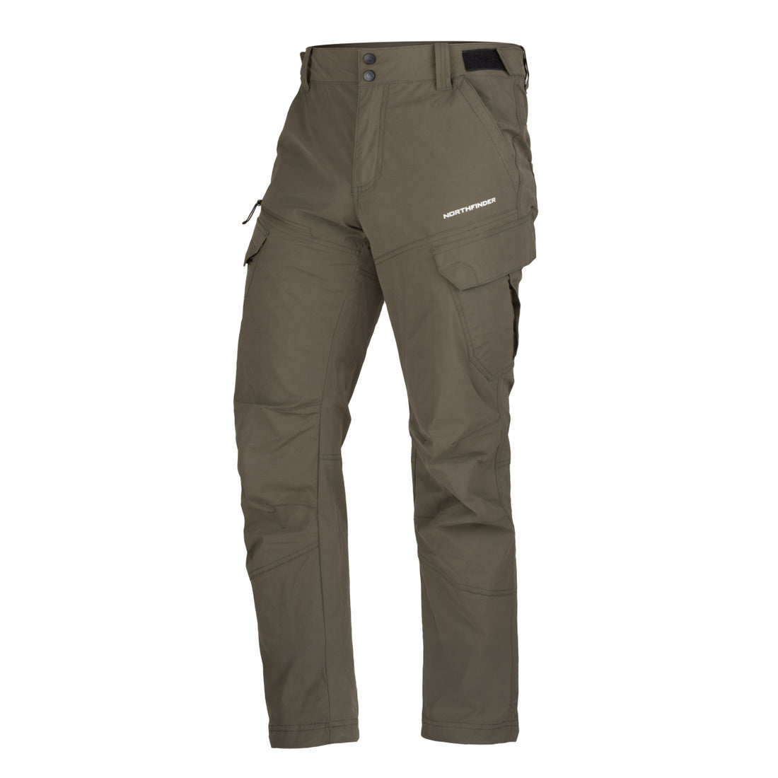 NO-3990OR men's trekking cargo cotton look pants BASTIAN