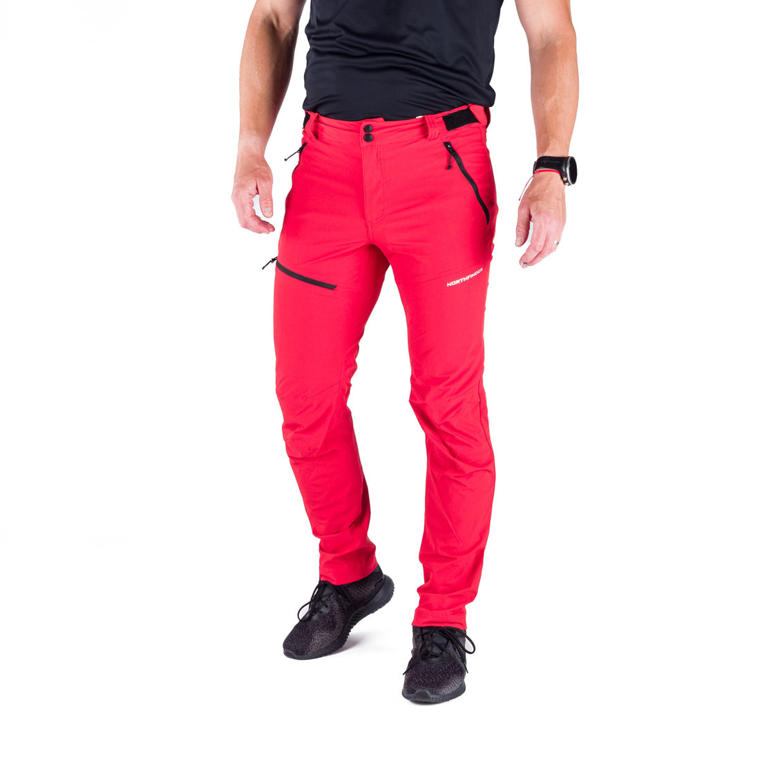 NO-3999OR men's trekking technical regular fit stretch pants  AURELIAN