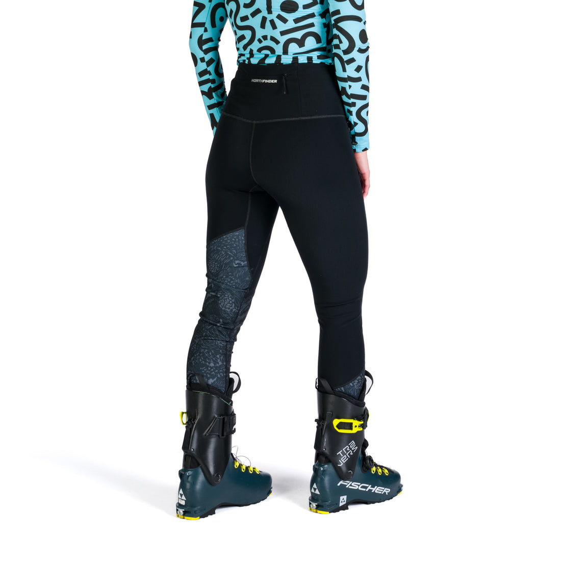 NO-46633SKP women's ski-touring pants confortable warm fleece ZDIARSKA