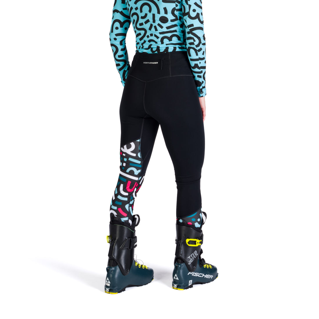 NO-46633SKP women's ski-touring pants confortable warm fleece ZDIARSKA