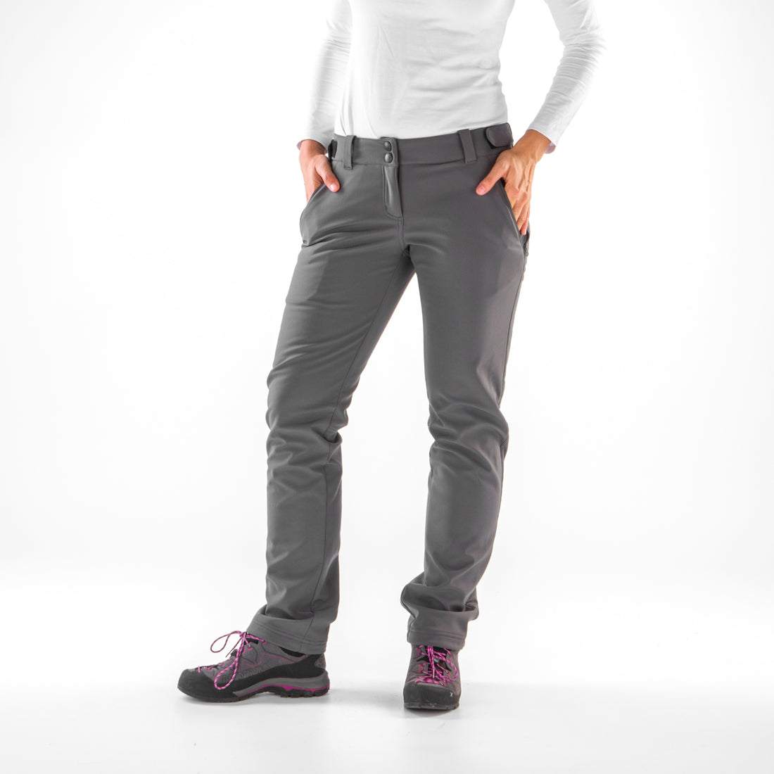 NO-4721OR women's softshell pants outdoor 10k/5k ANNABEL