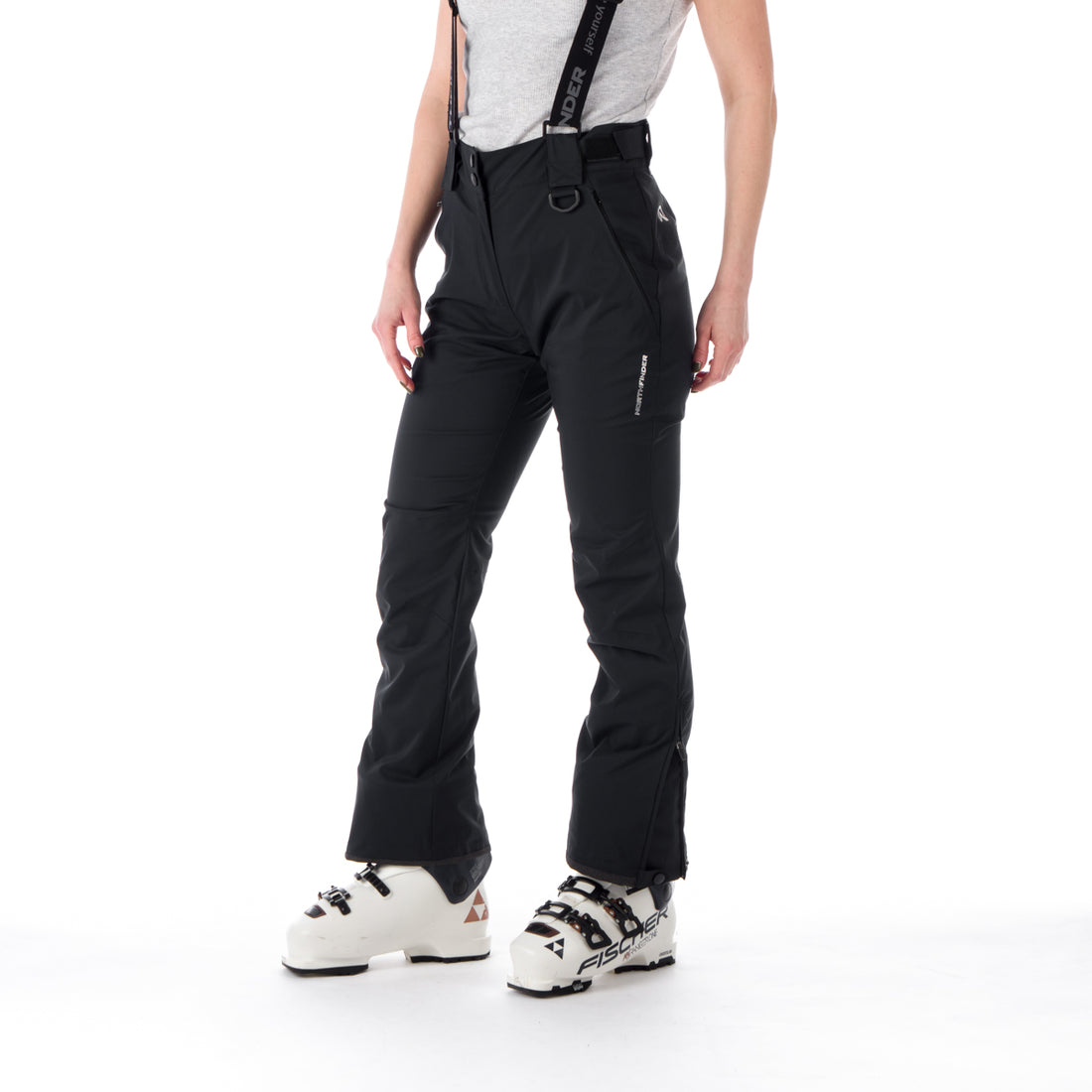 NO-4826SNW women's ski comfortable trousers with braces DELLA