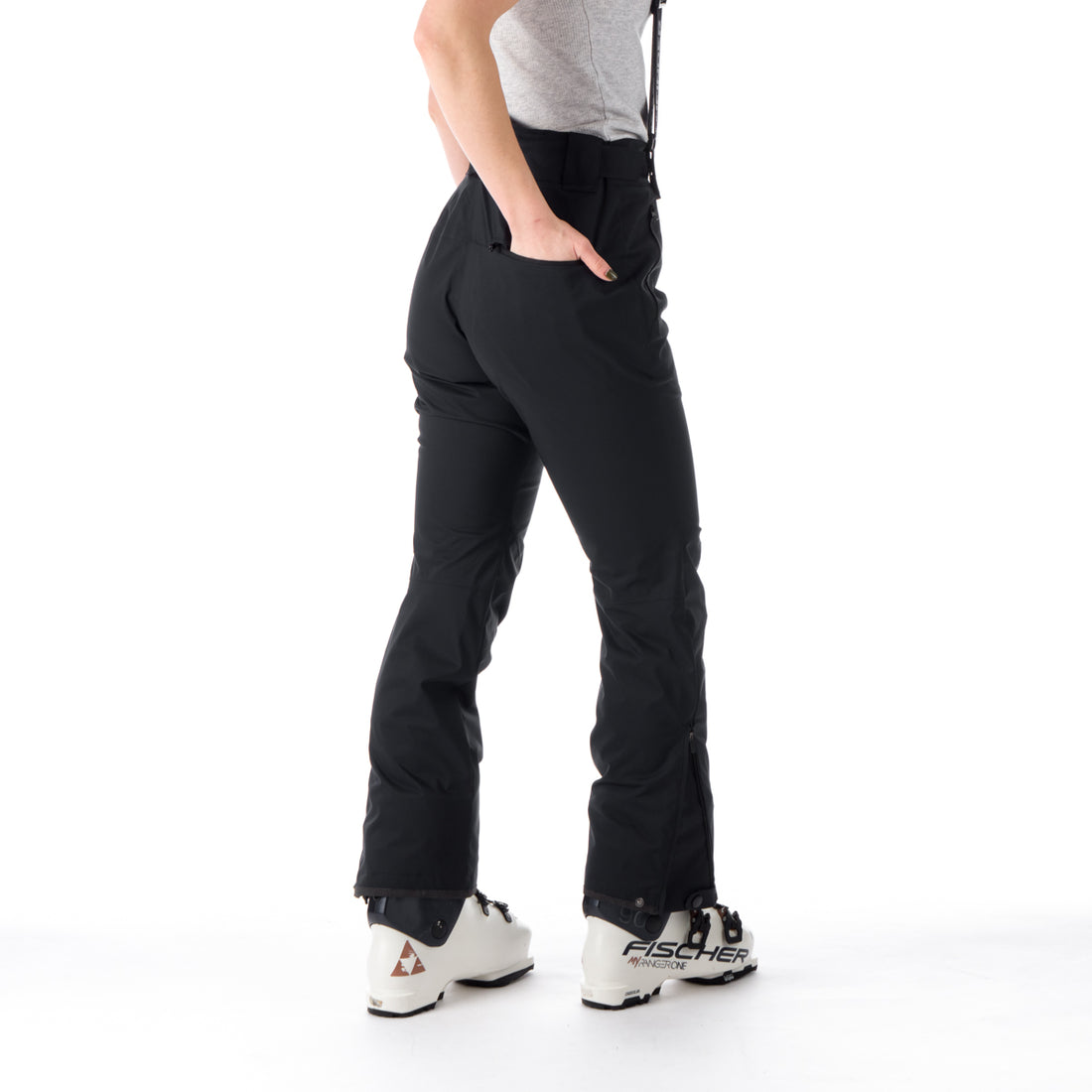 NO-4826SNW women's ski comfortable trousers with braces DELLA