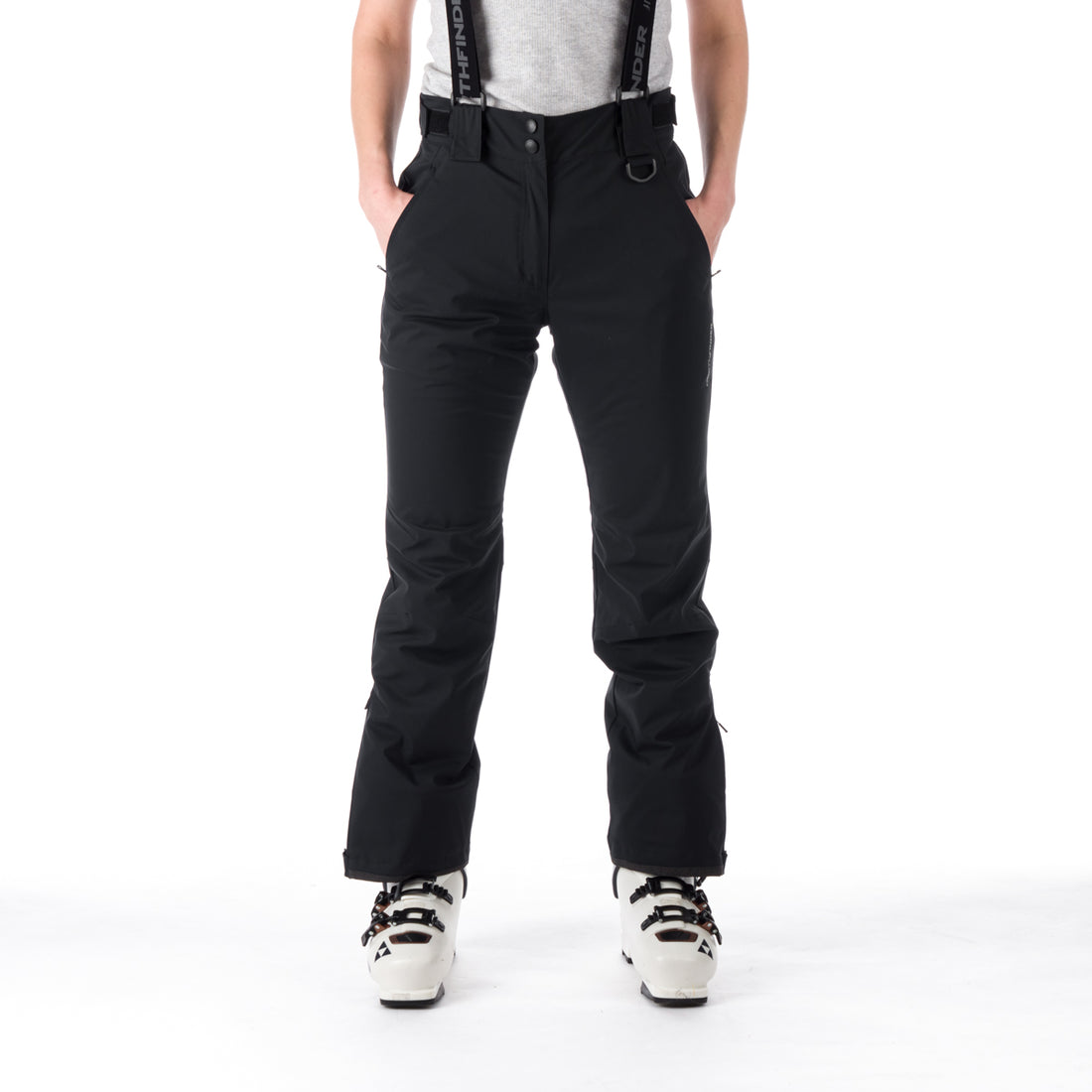 NO-4826SNW women's ski comfortable trousers with braces DELLA