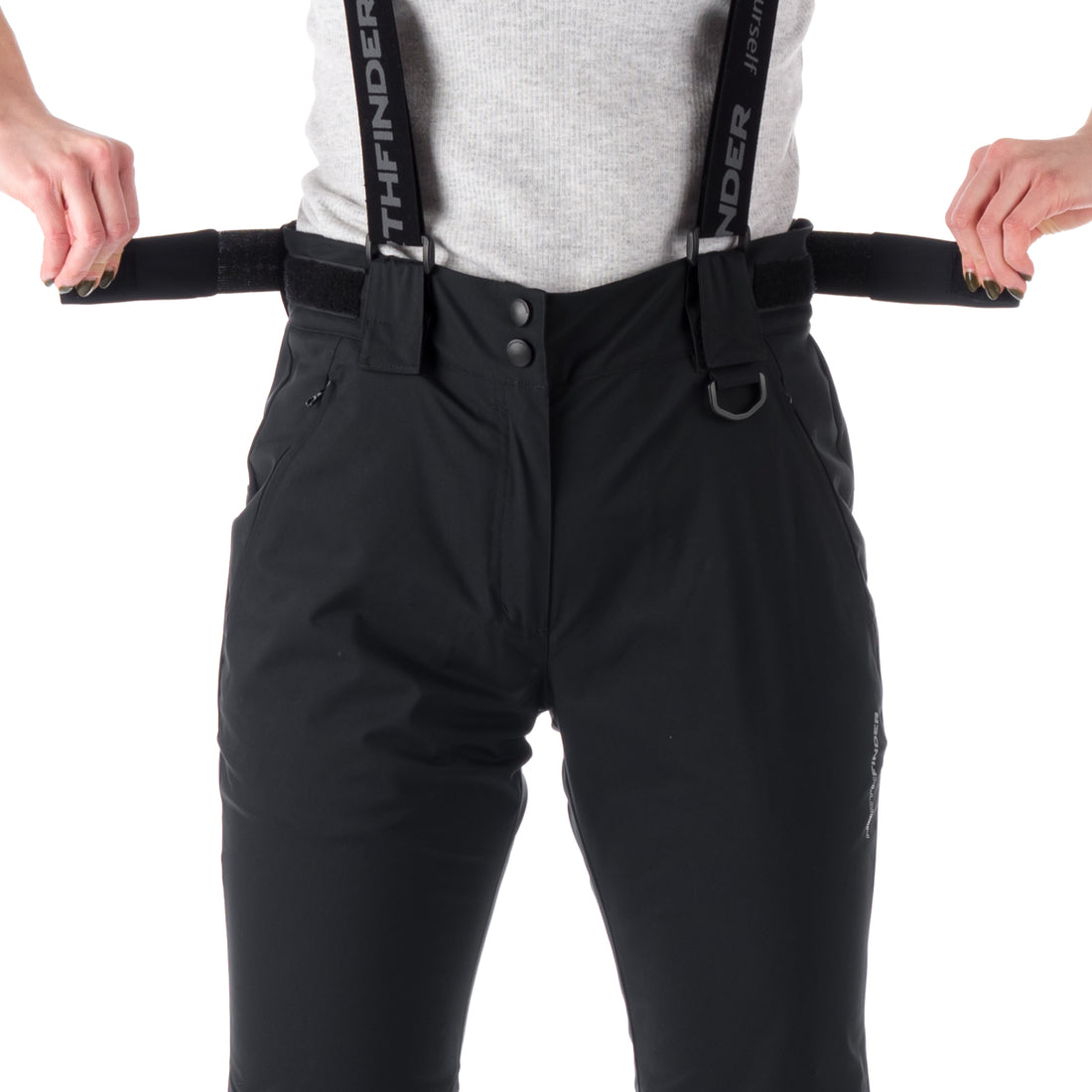 NO-4826SNW women's ski comfortable trousers with braces DELLA