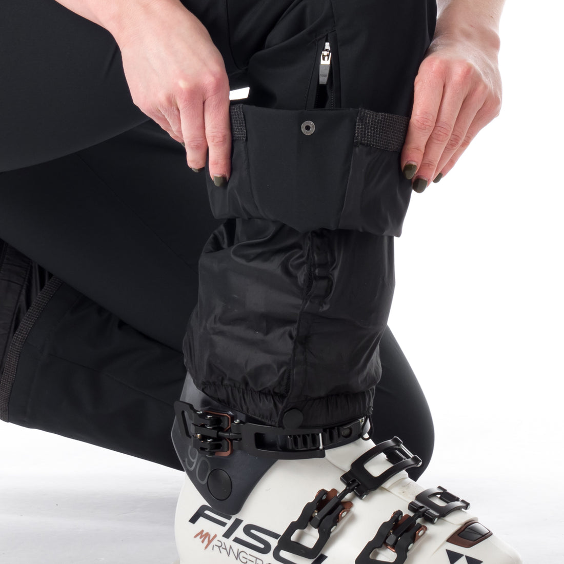 NO-4826SNW women's ski comfortable trousers with braces DELLA