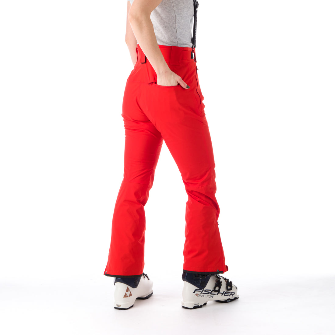 NO-4826SNW women's ski comfortable trousers with braces DELLA