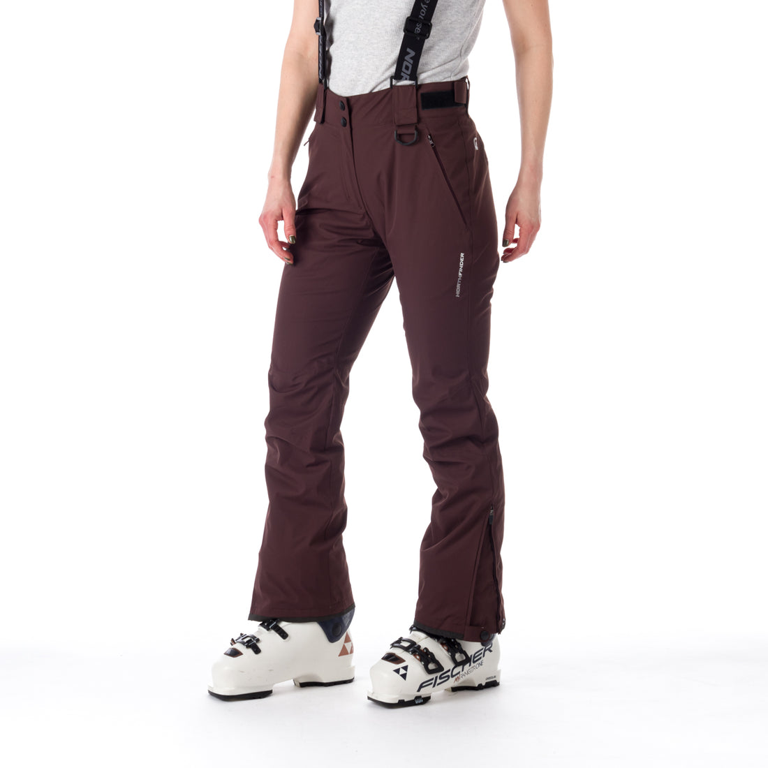 NO-4826SNW women's ski comfortable trousers with braces DELLA