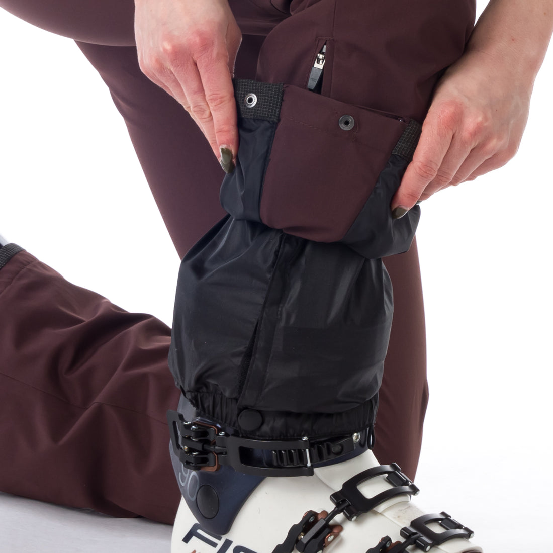 NO-4826SNW women's ski comfortable trousers with braces DELLA