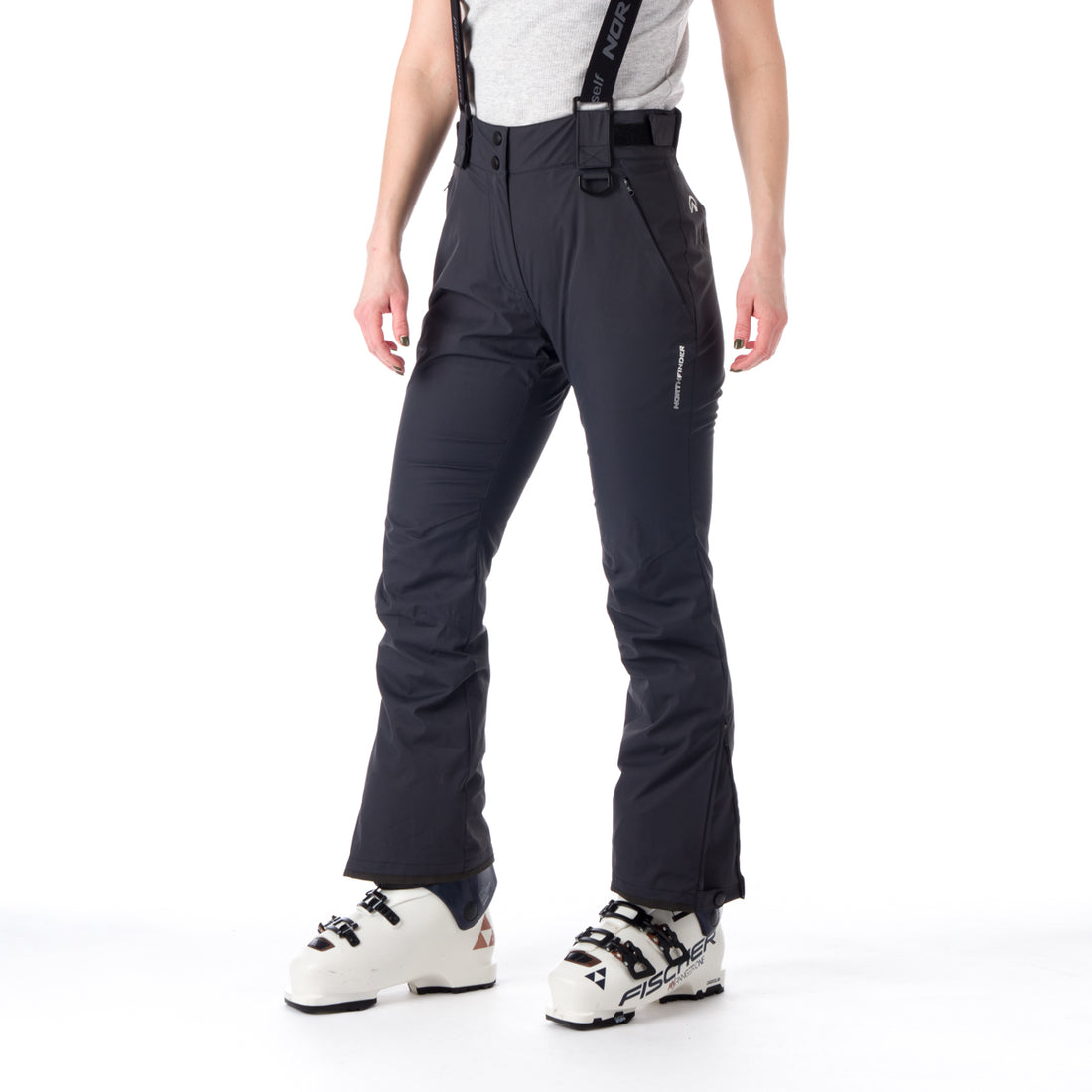 NO-4826SNW women's ski comfortable trousers with braces DELLA