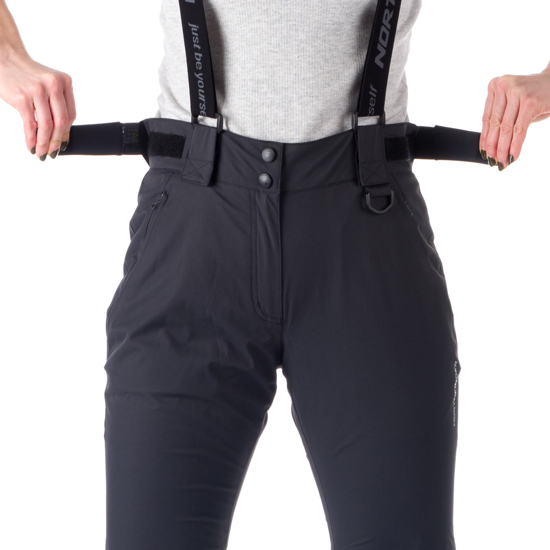 NO-4826SNW women's ski comfortable trousers with braces DELLA
