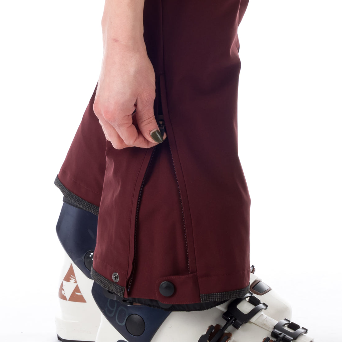 NO-4827SNW women's ski comfortable trousers with braces CAROLYN