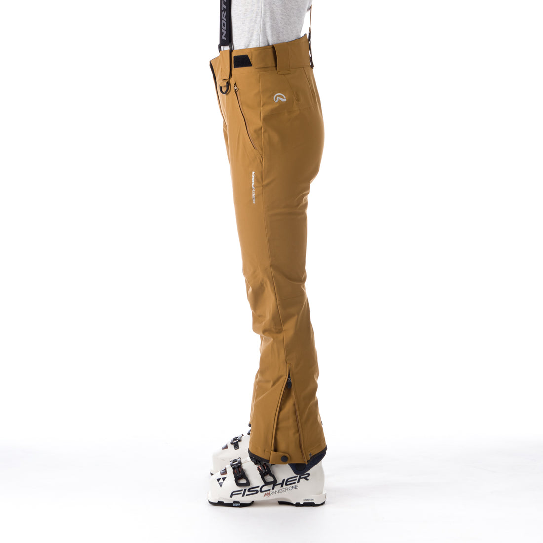 NO-4827SNW women's ski comfortable trousers with braces CAROLYN