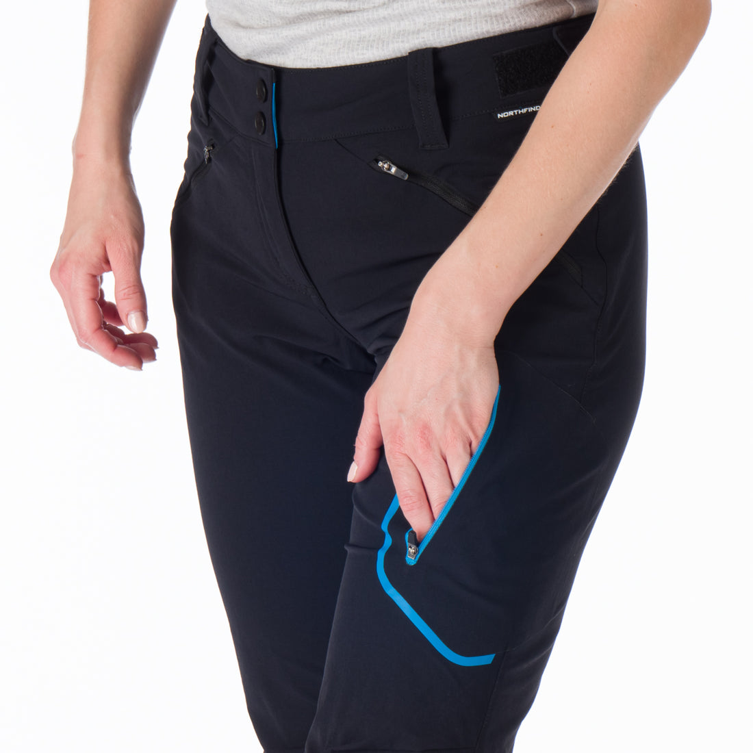 NO-4841OR women's travel elastic regular fit pants LAUREL