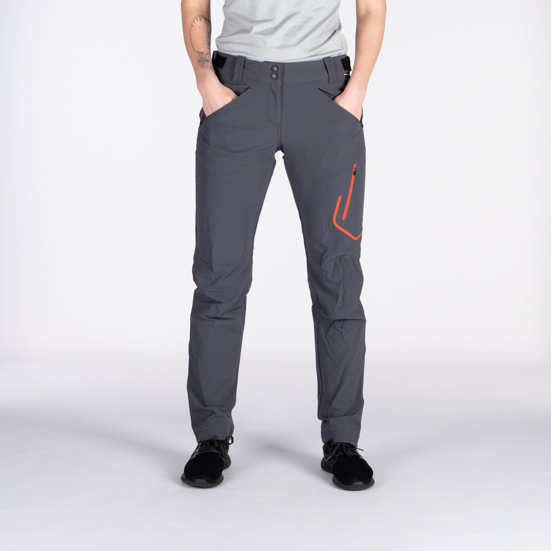NO-4841OR women's travel elastic regular fit pants LAUREL