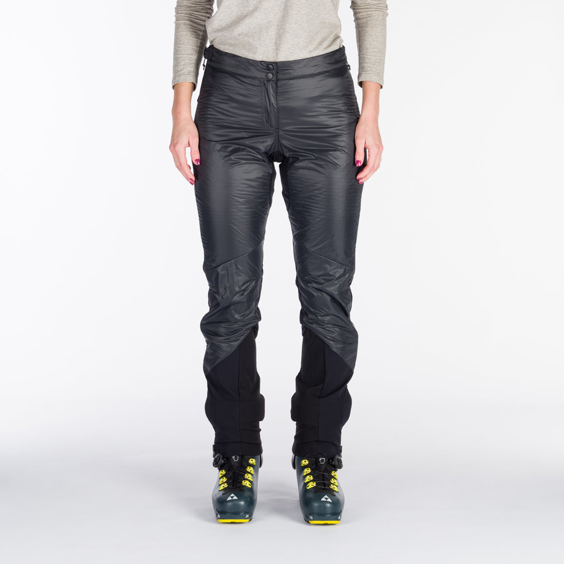 NO-4850SKP women's ski-touring hybrid active lightweight full zip pants with Polartec Alpha direct VETERNE
