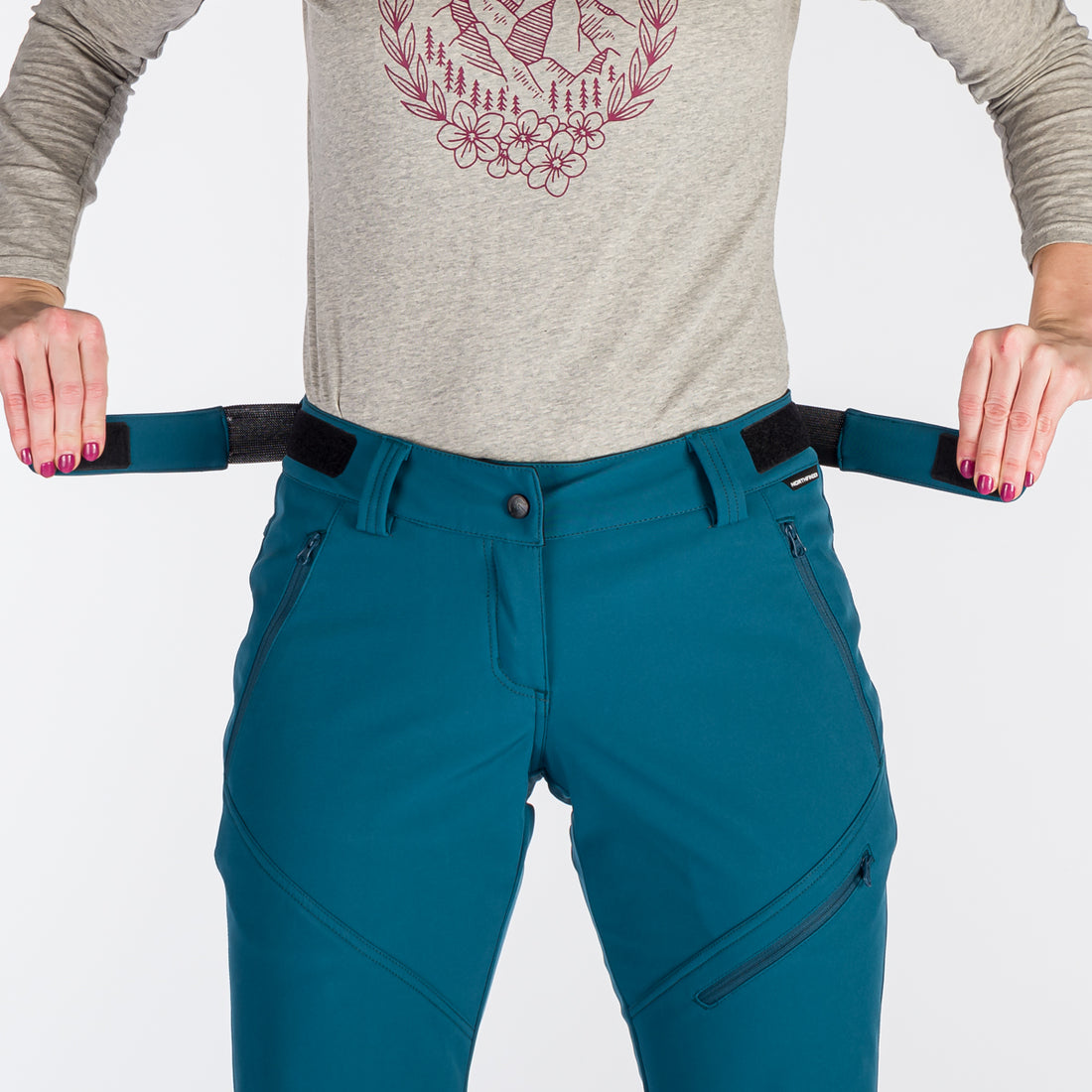 NO-4881OR women's trekking softshell pants outdoor 3L JUANITA