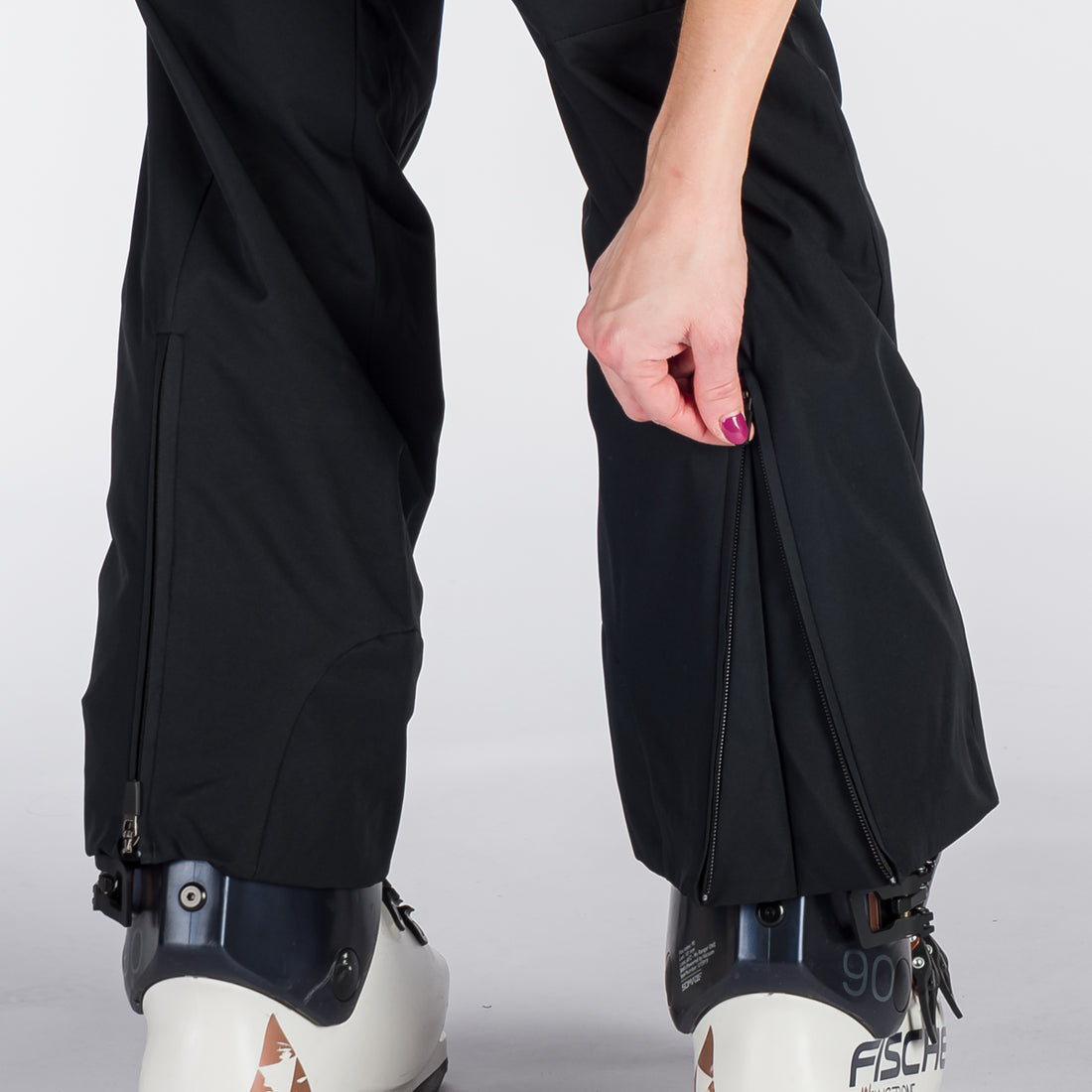 NO-4892SNW women's ski stretch high cut trousers with bib BESSIE