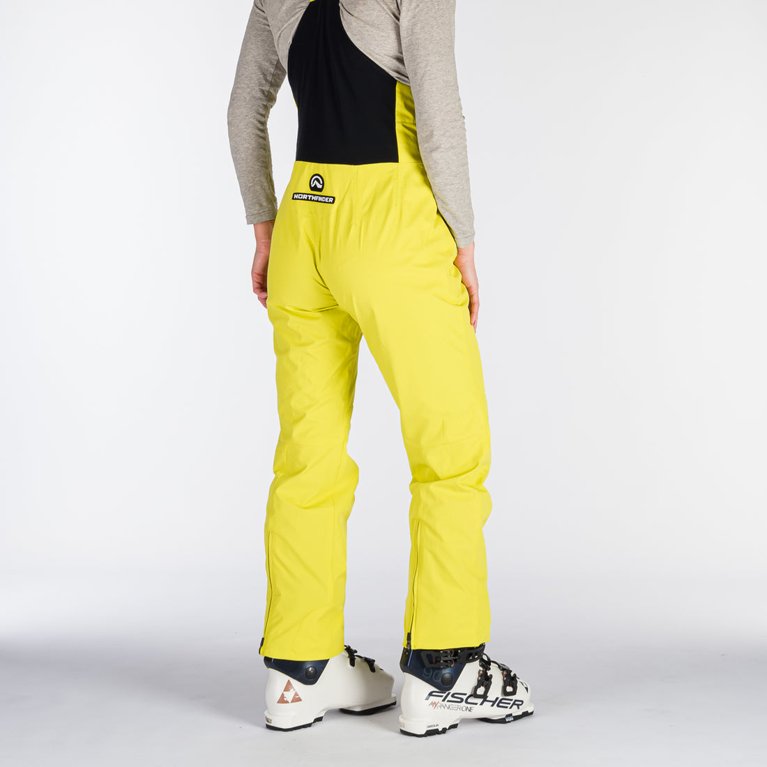 NO-4892SNW women's ski stretch high cut trousers with bib BESSIE