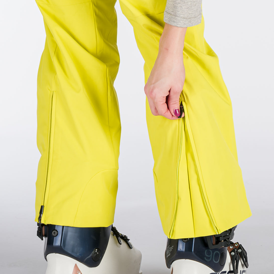 NO-4892SNW women's ski stretch high cut trousers with bib BESSIE