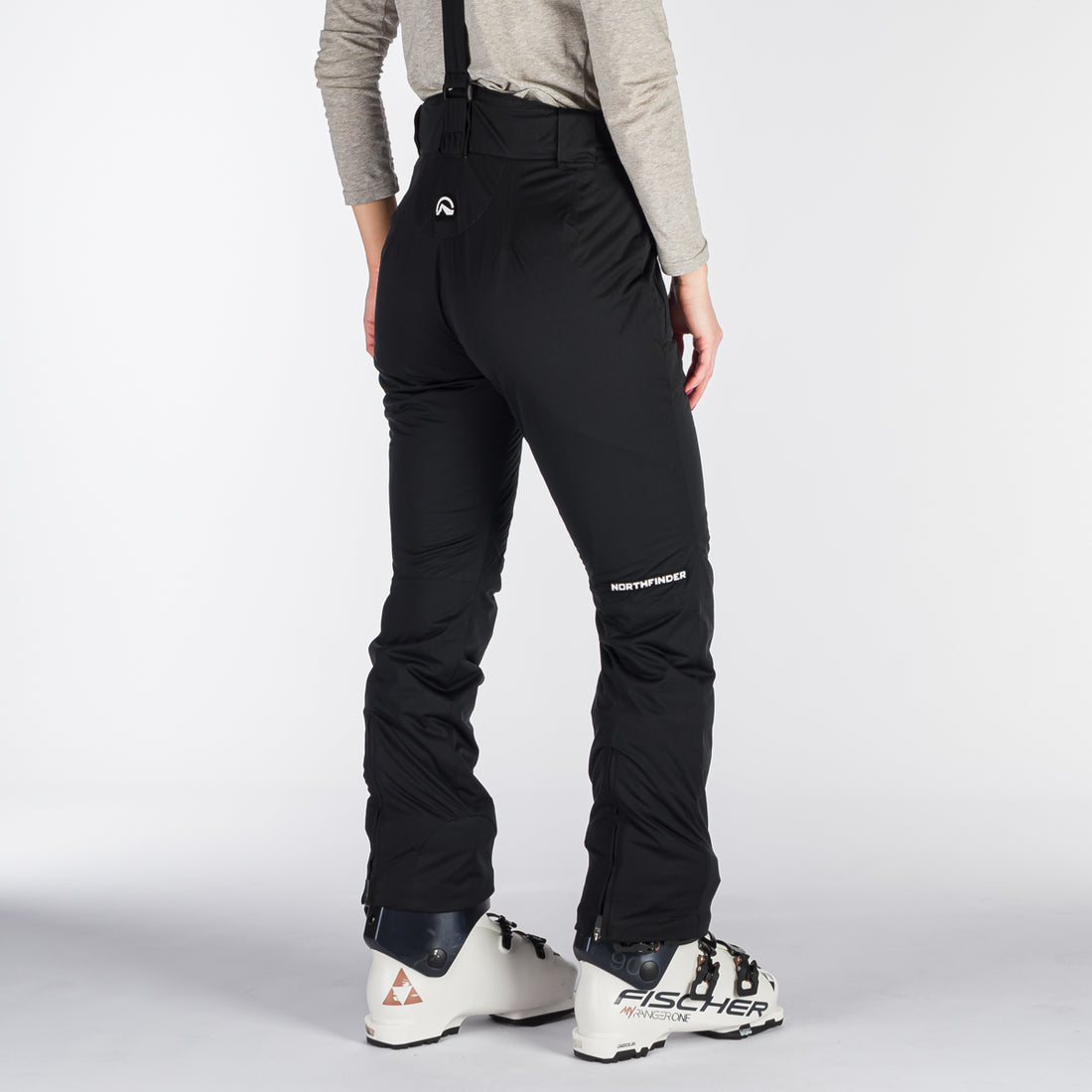 NO-4893SNW women's ski allover print insulated trousers VERNA