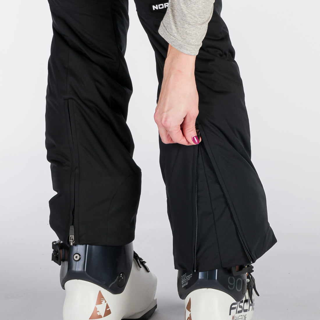 NO-4893SNW women's ski allover print insulated trousers VERNA
