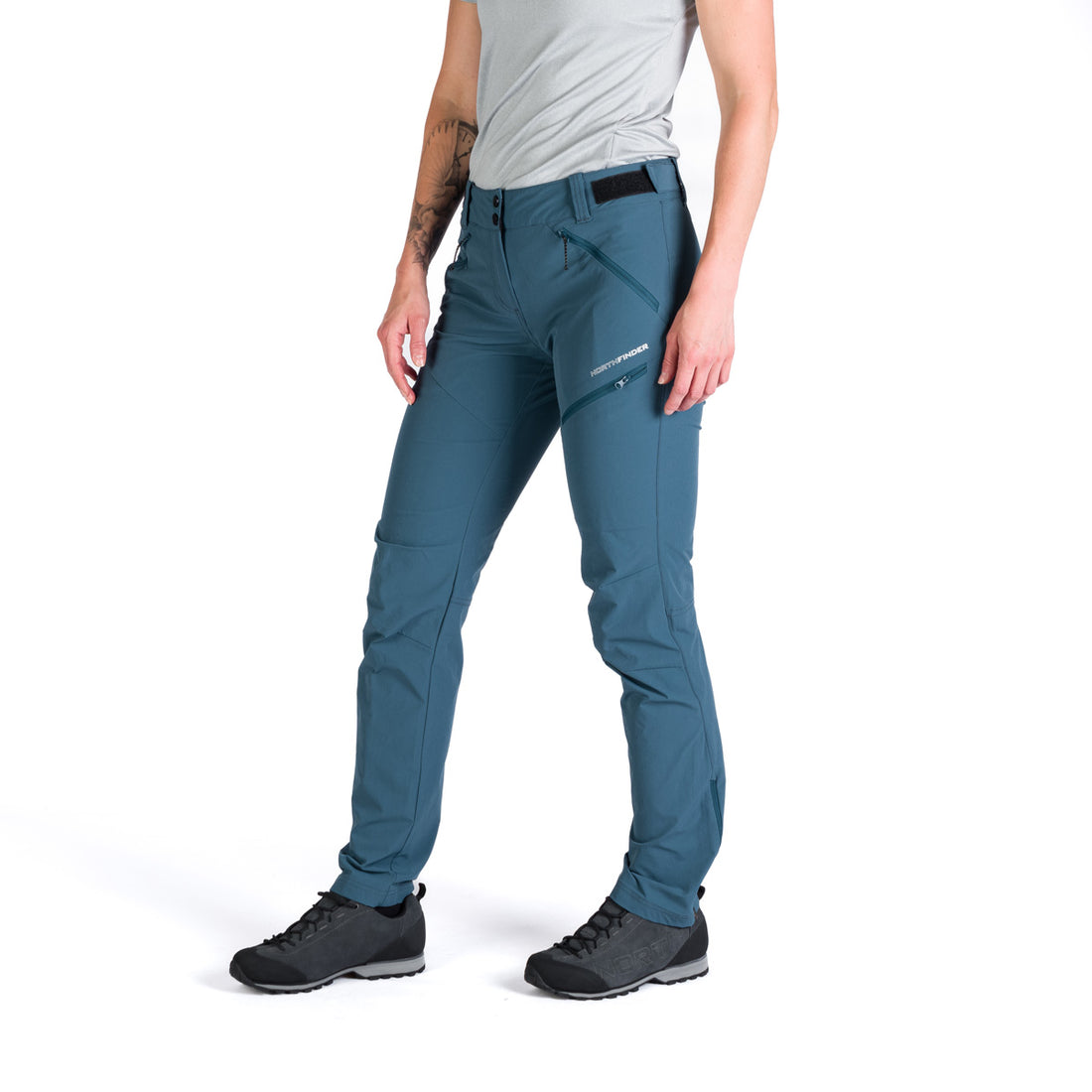 NO-4929OR women's travel elastic regular fit pants JANICE