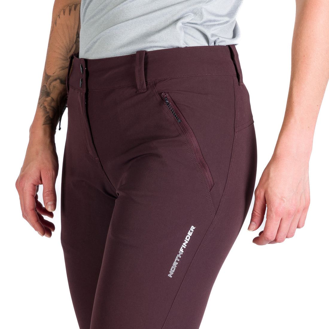 NO-4931OR women's trekking regular fit stretch pants SALLY