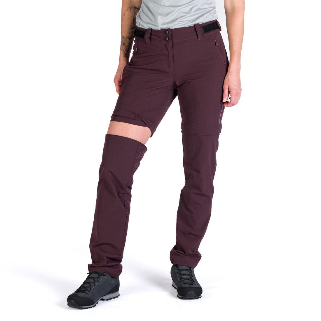 NO-4933OR women's trekking 2in1 zip off stretch pants KAY