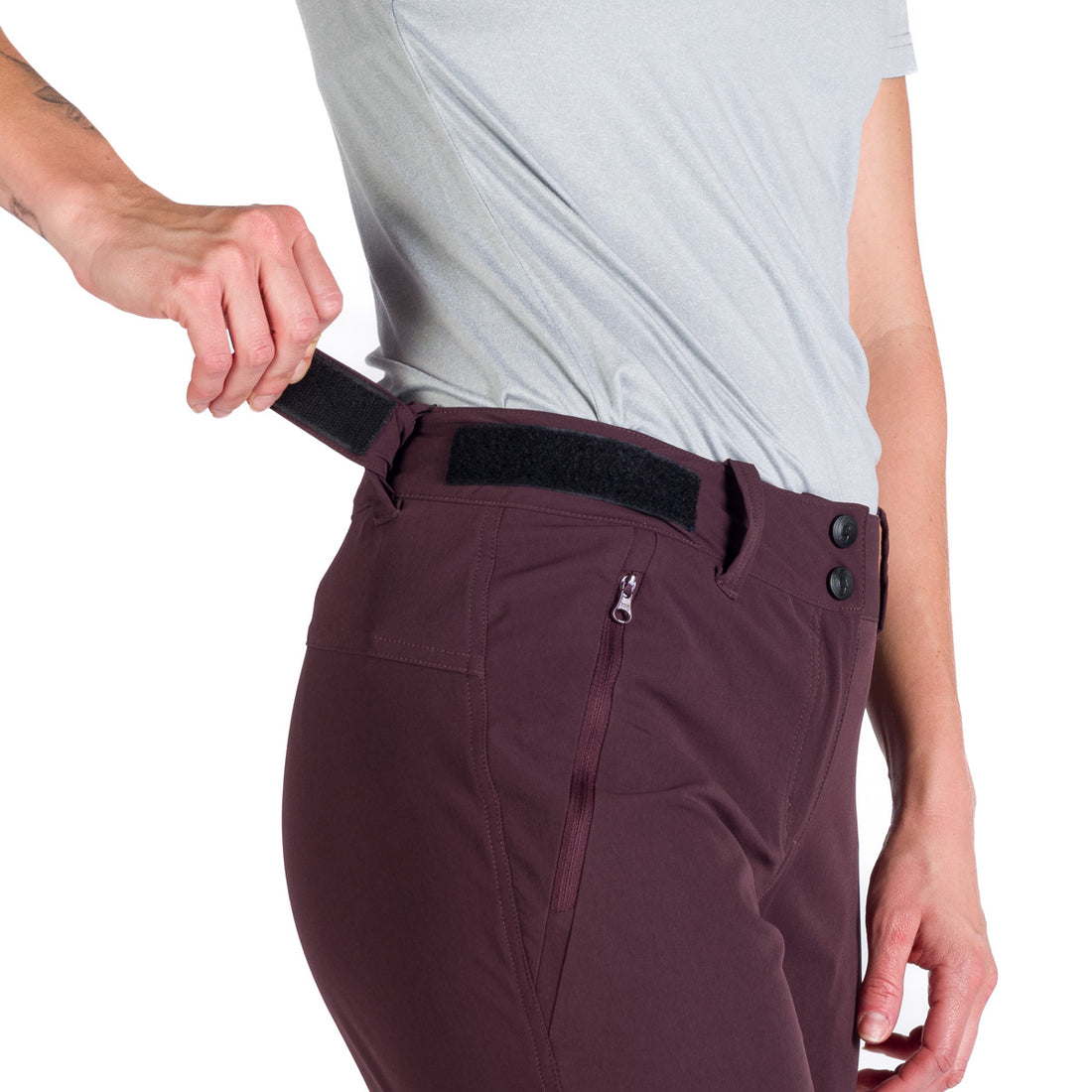 NO-4933OR women's trekking 2in1 zip off stretch pants KAY