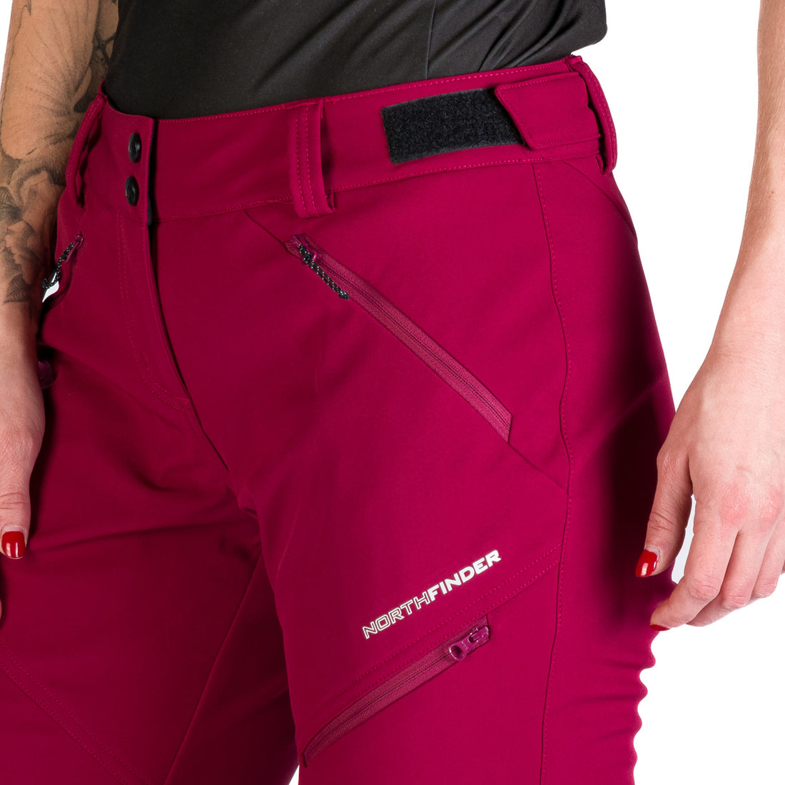 NO-4956OR women's trekking softshell trousers outdoor 3L LORA