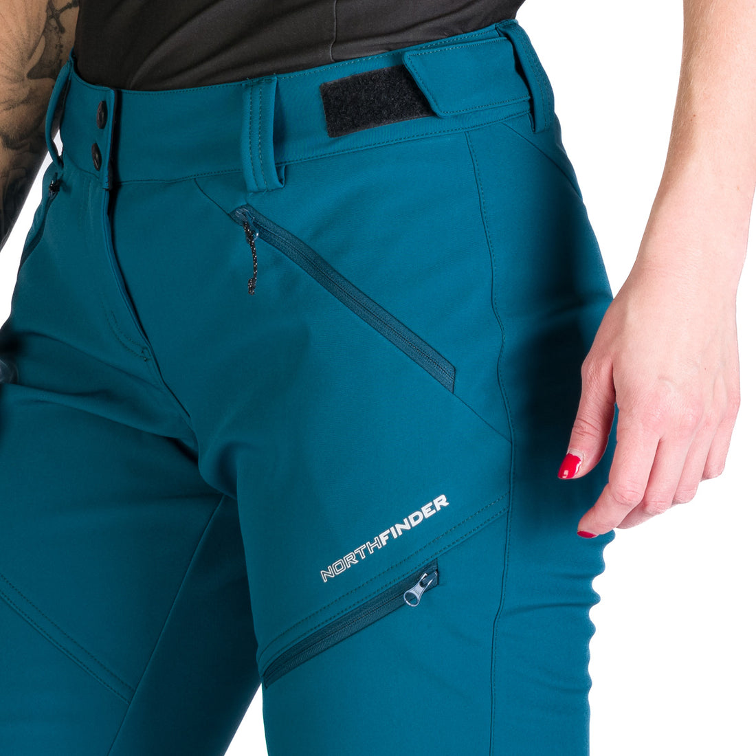NO-4956OR women's trekking softshell trousers outdoor 3L LORA