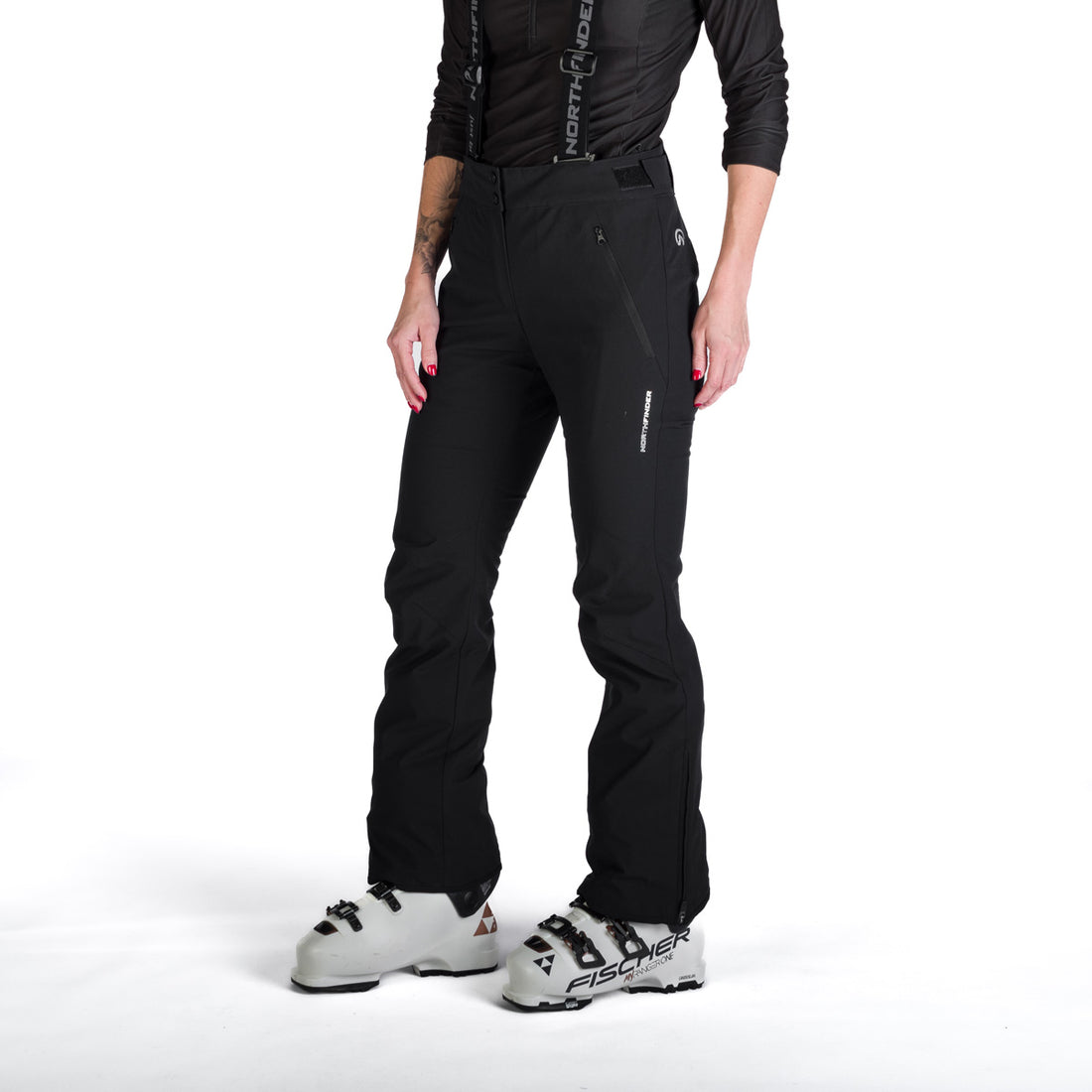 NO-4970SNW women's ski comfortable trousers with braces JODI