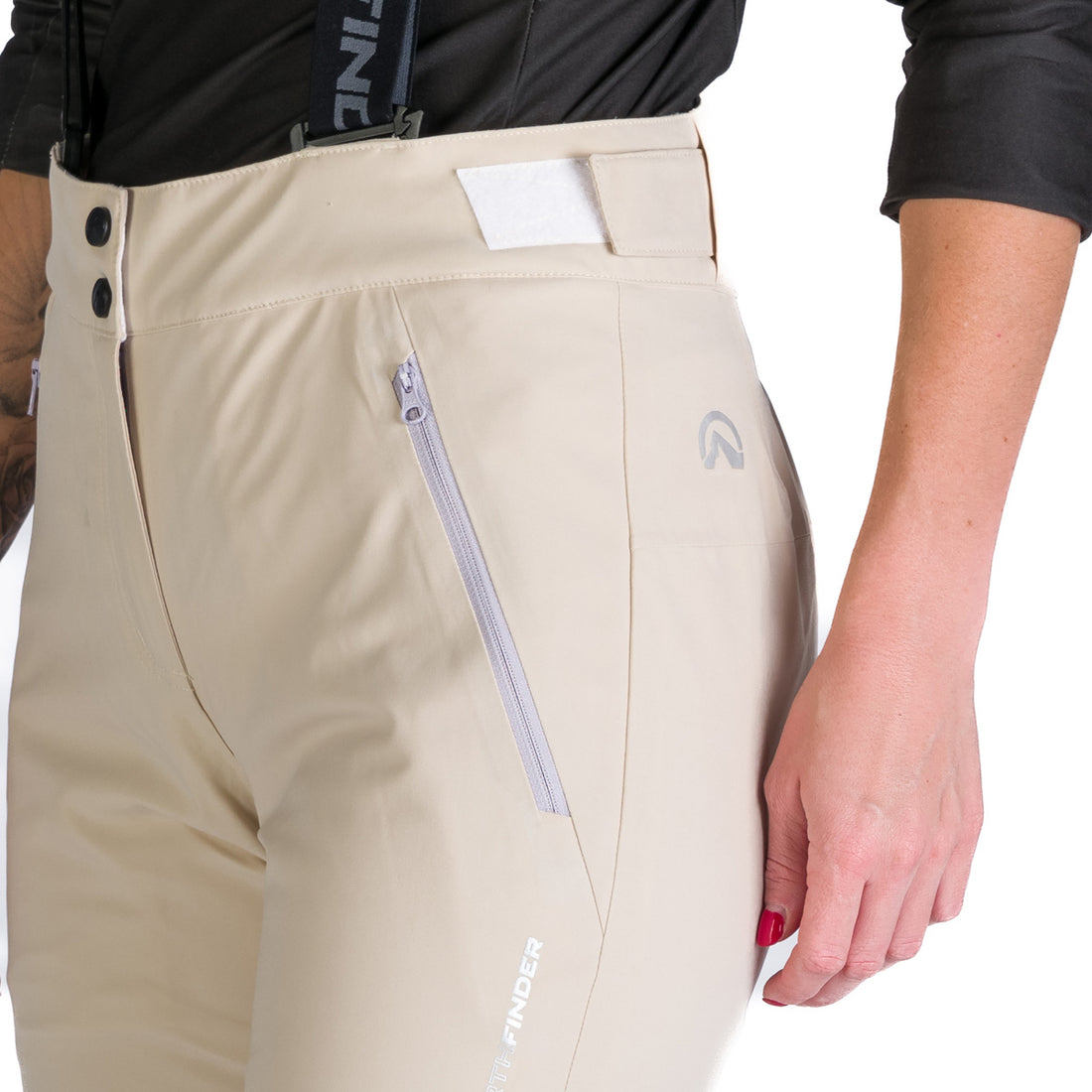 NO-4970SNW women's ski comfortable trousers with braces JODI