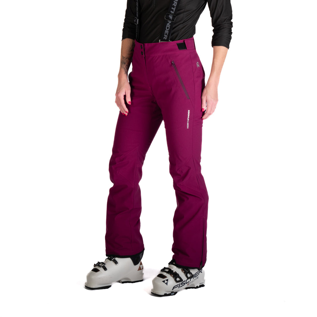 NO-4970SNW women's ski comfortable trousers with braces JODI