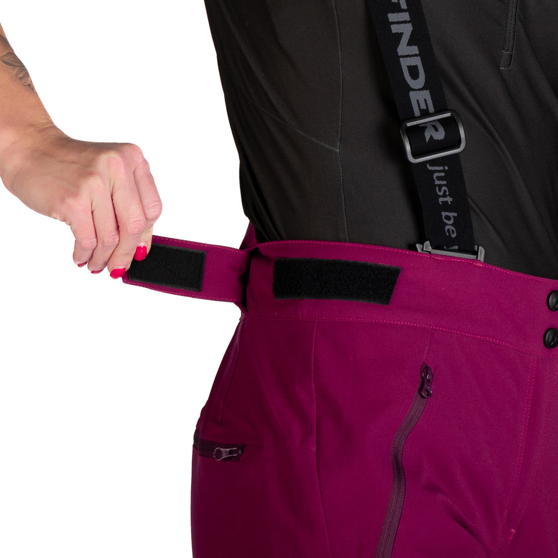 NO-4970SNW women's ski comfortable trousers with braces JODI