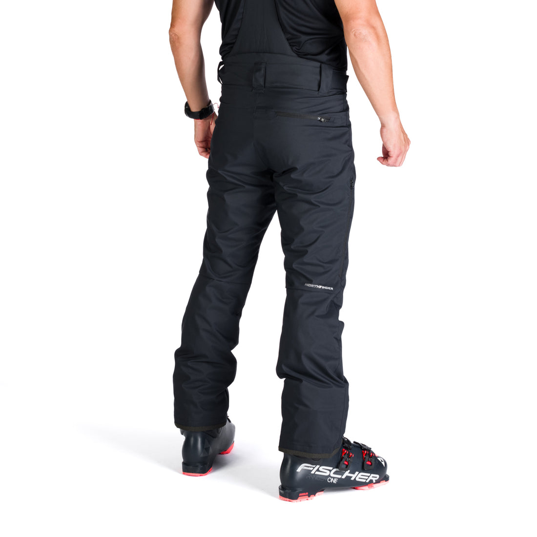 NO-5008SNW men's ski pants with braces ISHAAN