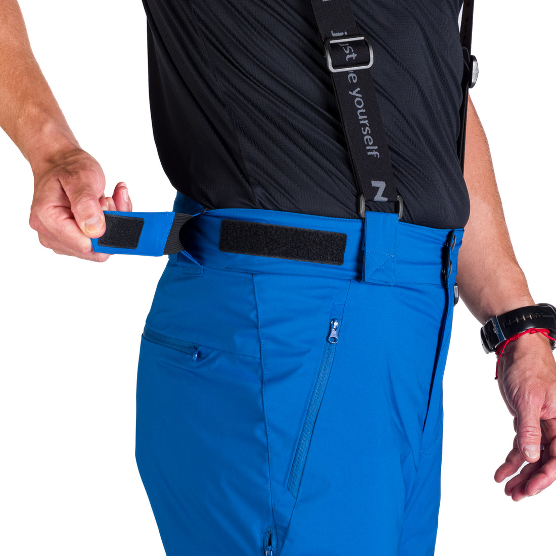 NO-5008SNW men's ski pants with braces ISHAAN